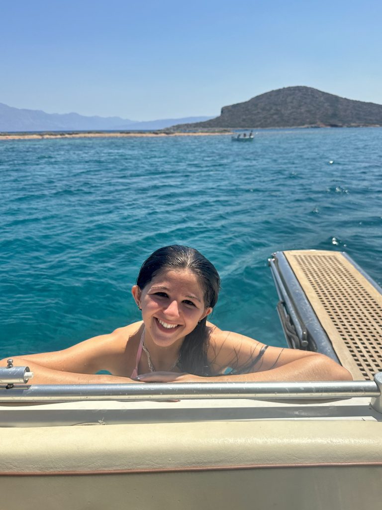 this is a photo from my day on the boat in crete 